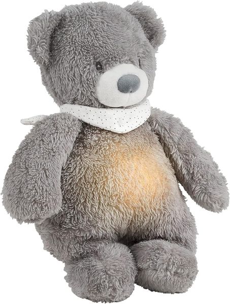 Nattou Nachtlicht Sleepy Beer Kuscheltier Grau
