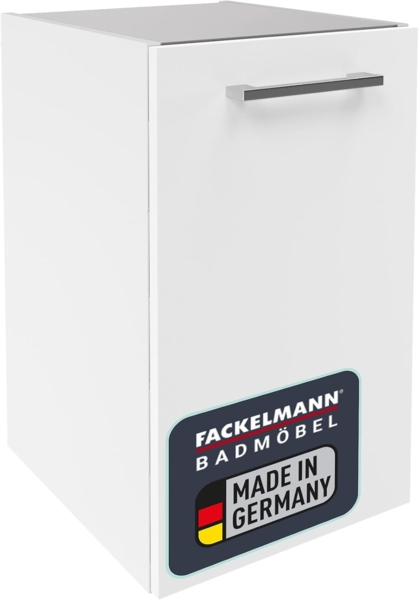 Fackelmann VERONA Unterschrank 35 cm, rechts, Weiß Hochglanz