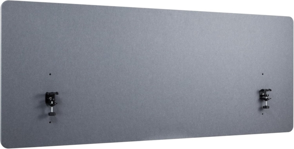 RICOO Akustik Trennwand für Schreibtisch 150 x 60 x 2 cm Filz Grau Büro ZAP1560-G Home Office Pinnwand Schall und Sichtschutz