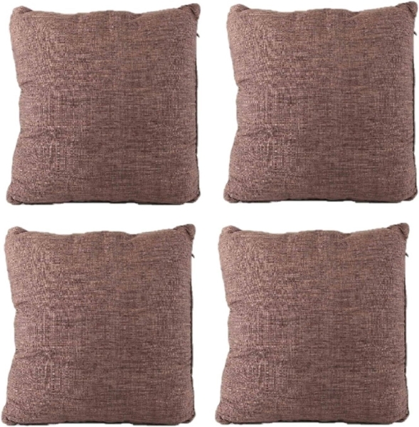 Kissenbezug (4 Stück) braun 40x40 cm