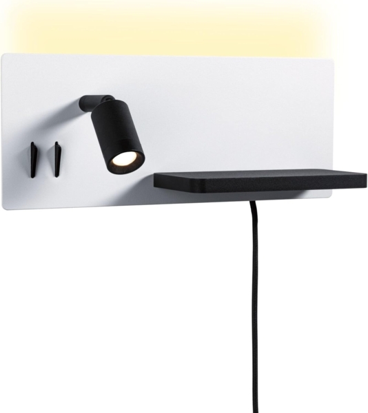 Paulmann 71102 LED Wandleuchte Serra 2-flammig rechts USB C 2700K Backlight