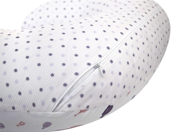 Motherhood Stillkissen Basic, abnehmbarer Bezug, ergonomisch geformt, 100% Baumwolle, Stillkissen klein, Stilkissen Baby Bild 3