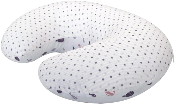 Motherhood Stillkissen Basic, abnehmbarer Bezug, ergonomisch geformt, 100% Baumwolle, Stillkissen klein, Stilkissen Baby Bild 2