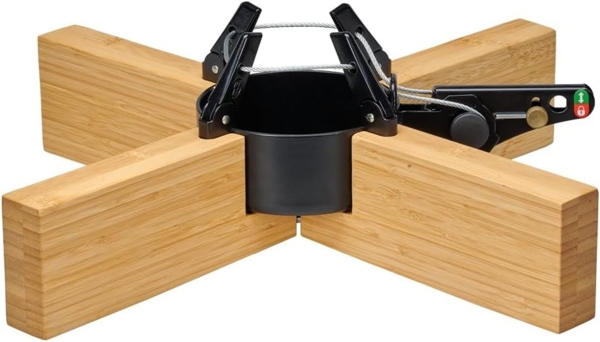 Krinner Christbaumständer KRINNER Kopenhagen Bambus (1-tlg), Original-Rundum-Einseil-Technik