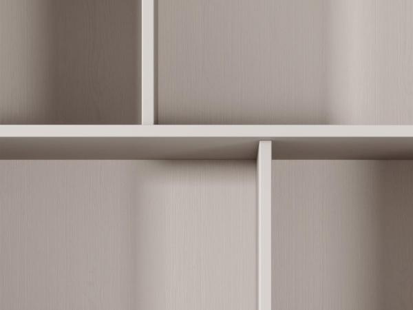 Nachttisch Literpo, geriffelte Fronten, Metallfüße, Aluminiumgriffe (Farbe: Beige) Bild 6