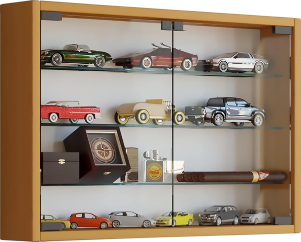 VCM Wandvitrine Mandosa 912946 Buche H. 40 x B. 60 x T. 10 cm