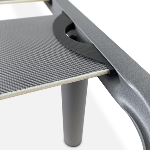 Homey Verstärkter Lattenrost mit Breiten Lamellen, geräuschhemmend, Struktur 40x30 mm, mit Schraubfüßen, stark und robust, 105x190 cm Bild 3