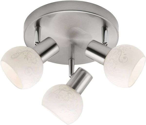 Brilliant Leuchten No. 10534-05 Spotrondell Bona 3-flammig E14 eisen weiß
