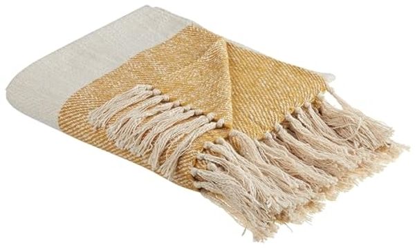 Kuscheldecke SALME Stoff 130 x 170 cm Beige