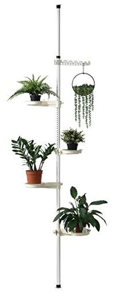 Pflanzregal 110-305 cm Teleskop Blumenregal [en. casa]