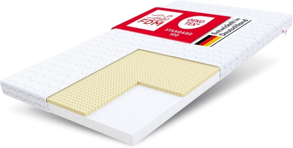 Matratze BABY CLASSIC 70x160 Kaltschaum H3 LATEX H2 8 cm