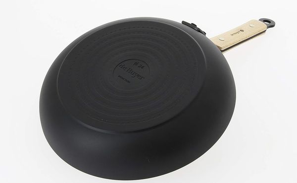 de Buyer 8780.24 Rund Allzwecktopf Schwarz Aluminium Edelstahl Keramik Gas Halogen Induktion Versiegelte Platte Frankreich Bild 2