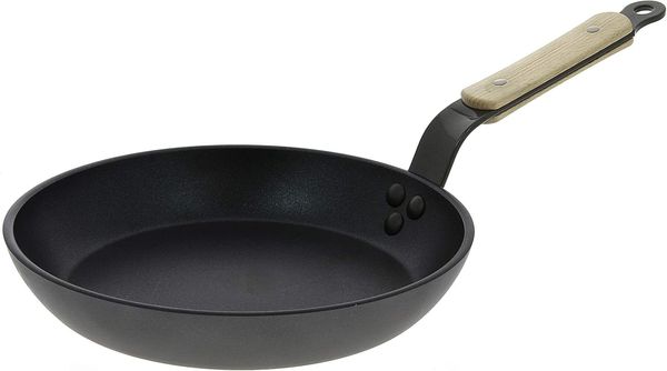 de Buyer 8780.24 Rund Allzwecktopf Schwarz Aluminium Edelstahl Keramik Gas Halogen Induktion Versiegelte Platte Frankreich