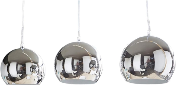 Deckenleuchte Pentola 75 cm Chrom Silberfarben Metall