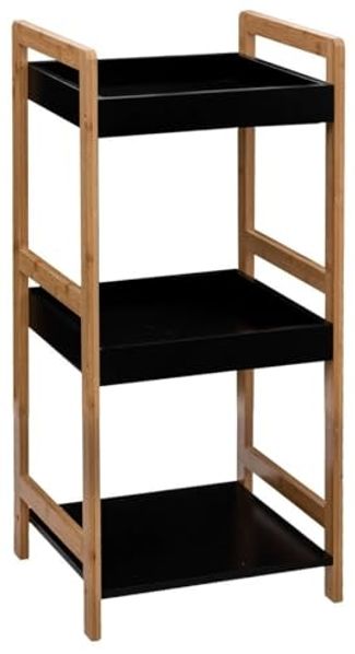Badregal NATUREO, 3 Ablagen aus Bambus und MDF, 80 cm