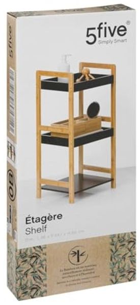 Badregal NATUREO, 3 Ablagen aus Bambus und MDF, 80 cm Bild 3