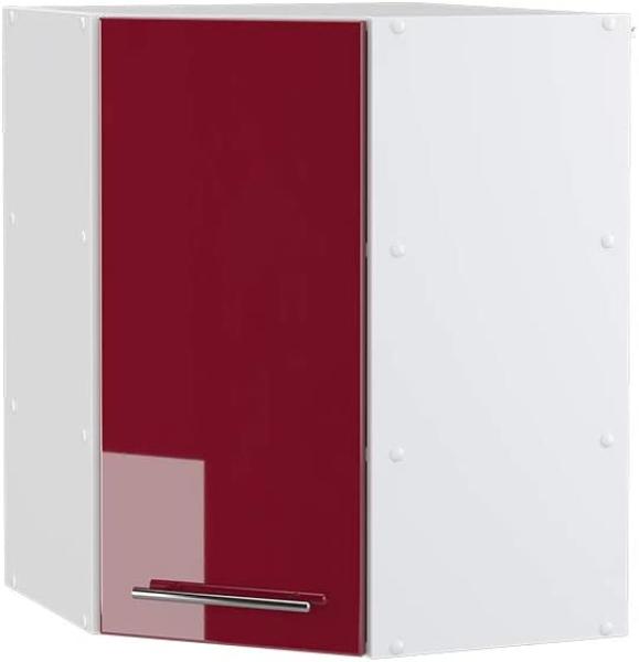 Vicco Küchenschrank Hängeschrank Unterschrank Küchenzeile Hochglanz Fame-Line (Bordeaux Hochglanz, Eckhängeschrank 57 cm)