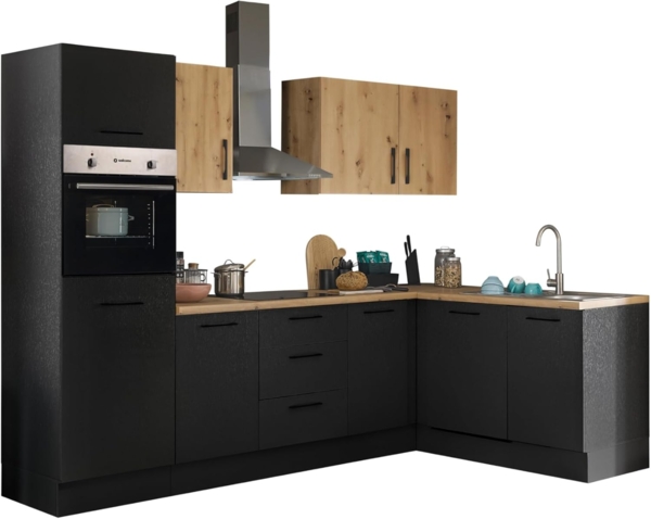 BASIC by Balculina Winkelküche Turin, Stellbreite 280x175 cm, wahlweise mit E-Geräten