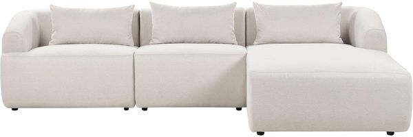 Ecksofa SVANSELE Stoff Helles Beige Linksseitig