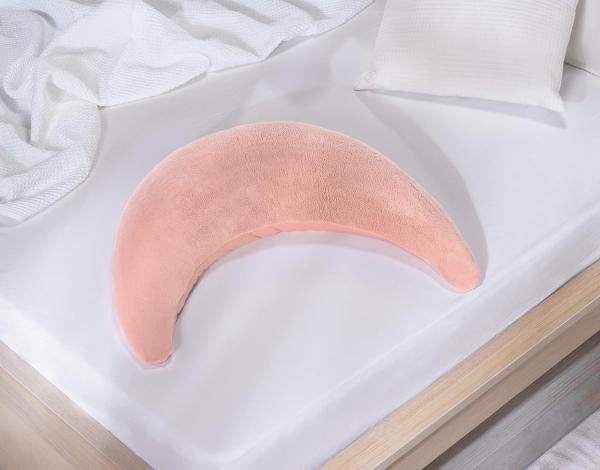 Theraline Plüschmond Mondkissen Stillkissen 140x27 cm Puderrosa Bild 2