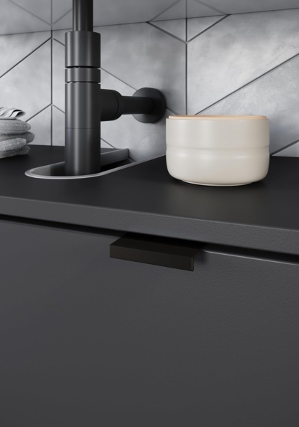 Germania 2-TLG. Bad-Set 9919-547 GW-Arcena, in Graphit, mit Metallfüßen, 76 x 200 x 34 cm (BxHxT) Bild 7