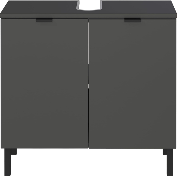 Germania 2-TLG. Bad-Set 9919-547 GW-Arcena, in Graphit, mit Metallfüßen, 76 x 200 x 34 cm (BxHxT) Bild 5