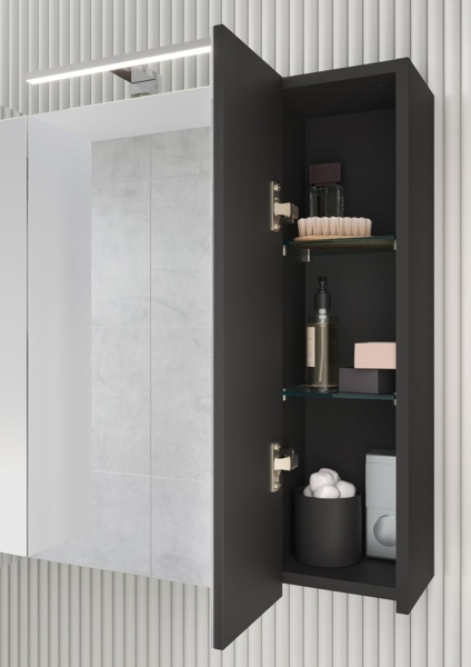 Germania 2-TLG. Bad-Set 9919-547 GW-Arcena, in Graphit, mit Metallfüßen, 76 x 200 x 34 cm (BxHxT) Bild 8