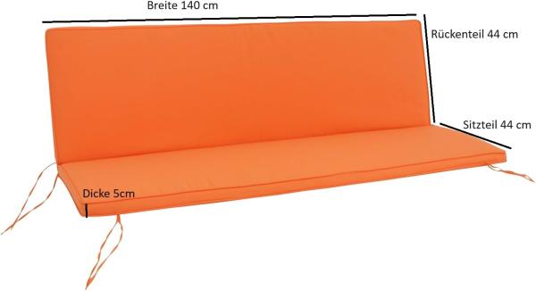 Auflage DENVER für Bank 3-sitzer, terracotta Bild 7