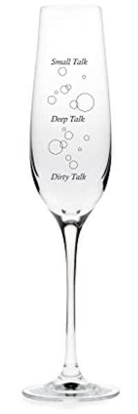 Donkey Products Sektglas Glass of Talk, Mood-Glas in Geschenkbox, Glas, 200 ml, 210815