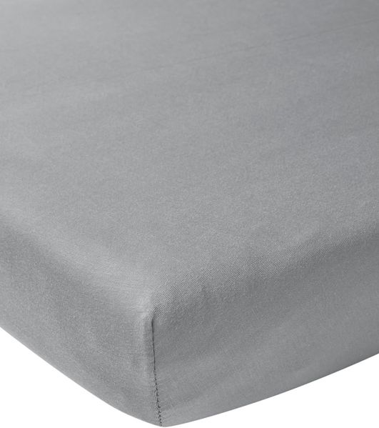 Meyco Jersey Spannbettlaken Grey 90 x 200 cm Grau