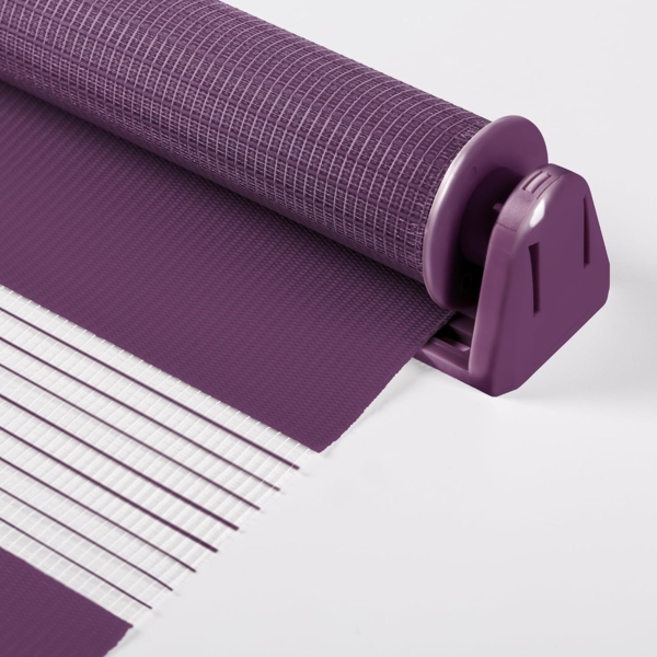 Doppelrollo Klemmfix ohne Bohren 80x100 cm Lila Duo Rollo Klemmrollo Sonnenschutzrollo Fensterrollo für Fenster & Türen Zebrarollo Seitenzugrollo Bild 4