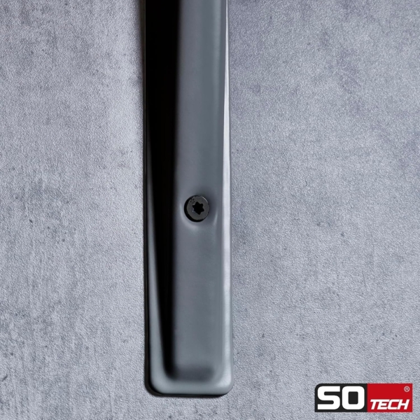 SO-TECH® Wandregalhalter Regalkonsole RK15 Regalwinkel Regalträger Wandkonsole, 2-tlg, Regalhalterung schwarz 121 x 83 mm, 2 Stück Bild 4