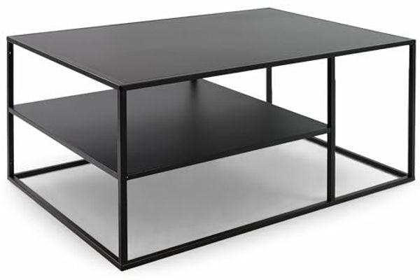 osoltus cube Industrie Stil Couchtisch Stahl schwarz 90 x 60 x 45 cm