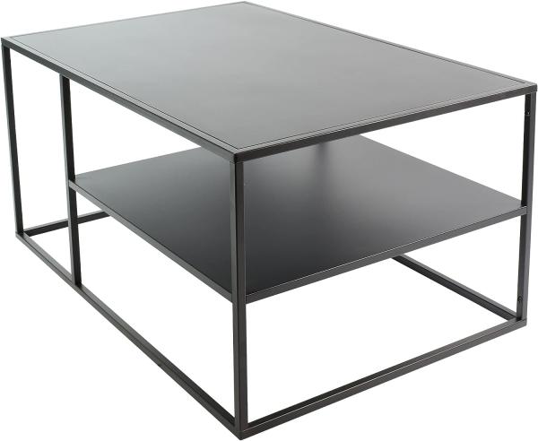 osoltus cube Industrie Stil Couchtisch Stahl schwarz 90x60x45cm