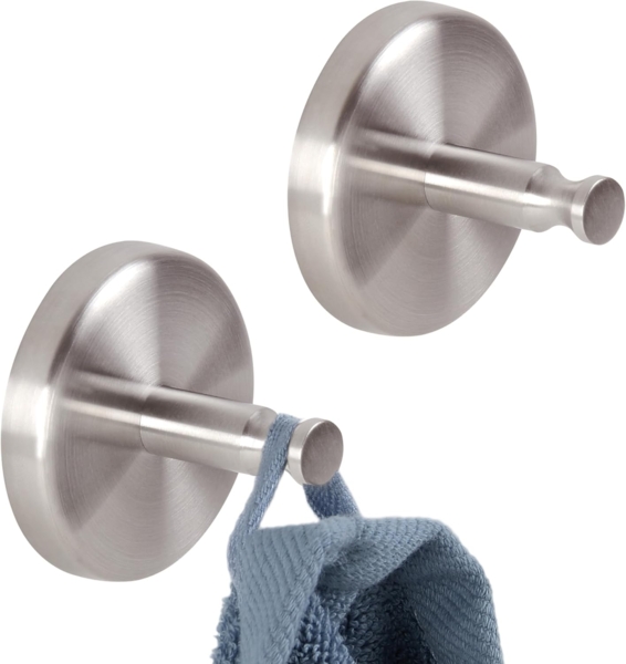 bremermann Handtuchhaken Bad-Serie PIAZZA - 2er Set, aus Edelstahl matt, (2-St)