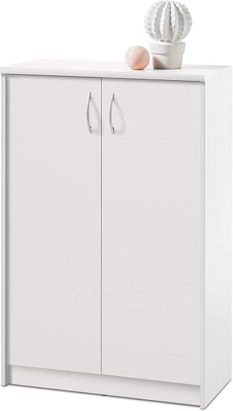 Stella Trading Kommode weiß matt, Schrank BxHxT 74x112x35 cm