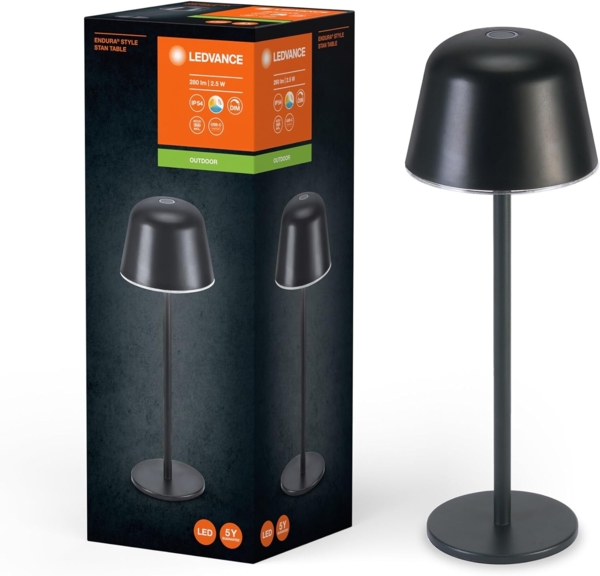 LEDVANCE Endura Style Tischleuchte CCT USB Dunkelgrau