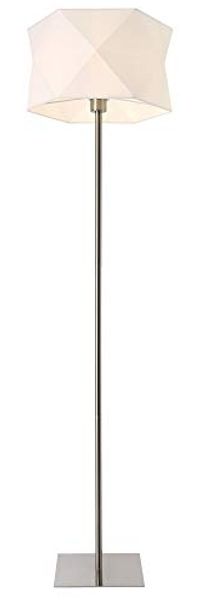 Stehleuchte Narwa 152 cm E27 60W Metall Chrom/Weiß lux. pro