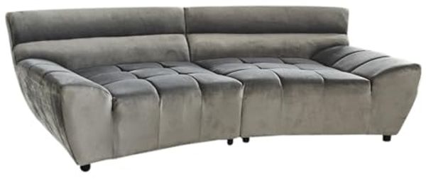 KAWOLA Sofa NERLA, Big Sofa Stoff Velvet verschiedene Farben