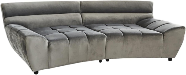 KAWOLA Sofa NERLA, Big Sofa Stoff Velvet verschiedene Farben