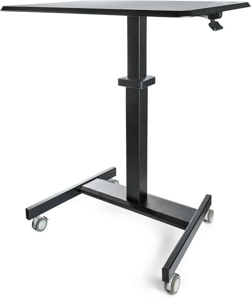 Höhenverstellbarer Schreibtisch - Sit Stand Workstation - Ergonomischer Stehpult mit Rollen - One-Touch-Lift für Lehrer/Schüler (STSCART2)