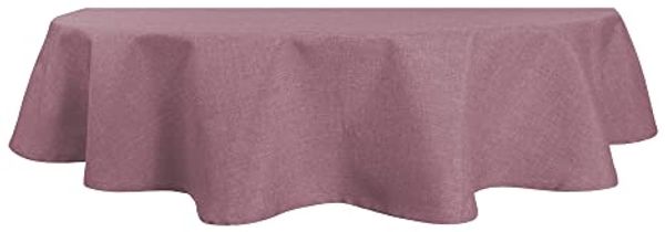 Haus und Deko Tischdecke Tischdecke oval Leinenoptik Lotuseffekt Tischwäsche Wasserabweisend (1-tlg)
