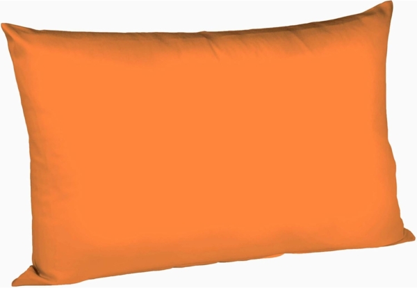 Fleuresse Mako-Satin-Kissenbezug uni colours Farbe orange 2044 50 x 70 cm