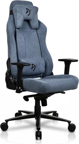 Arozzi Vernazza Soft Fabric Gamingstuhl, Stoff, Blau