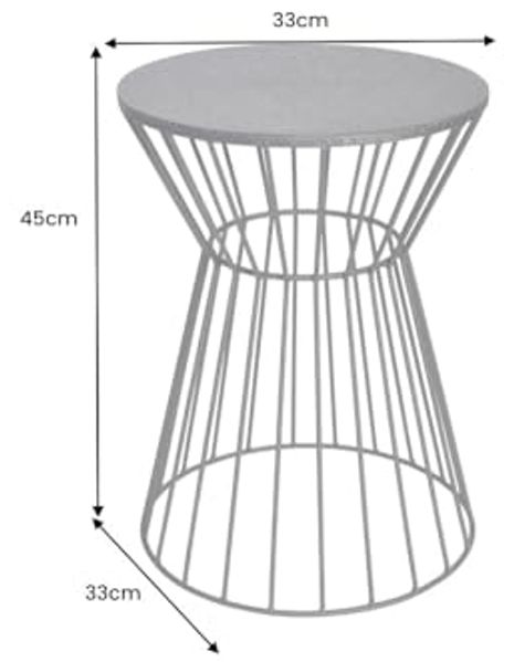 riess-ambiente Beistelltisch VARIATION 45cm schwarz (Einzelartikel, 1-St), Wohnzimmer · Metall · rund · handmade · Nachttisch · Modern Design Bild 3