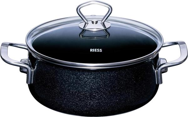 Riess Black Magic Kasserolle mit Glasdeckel