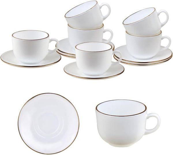 Kinghoff Kinghoff Kaffeeservice mit 6 Tassen und Untertassen Opal 62395