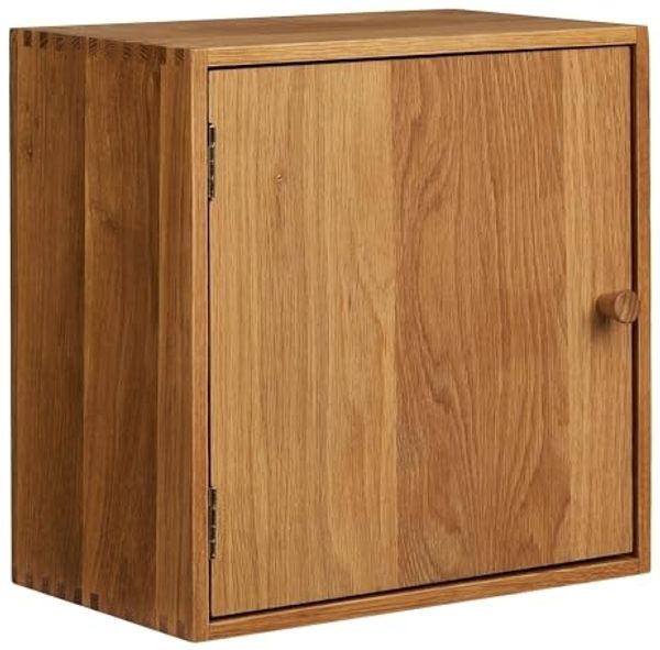 Hängeschrank >Townsville< in Eiche, Massivholz - 30x30x18cm (BxHxT)