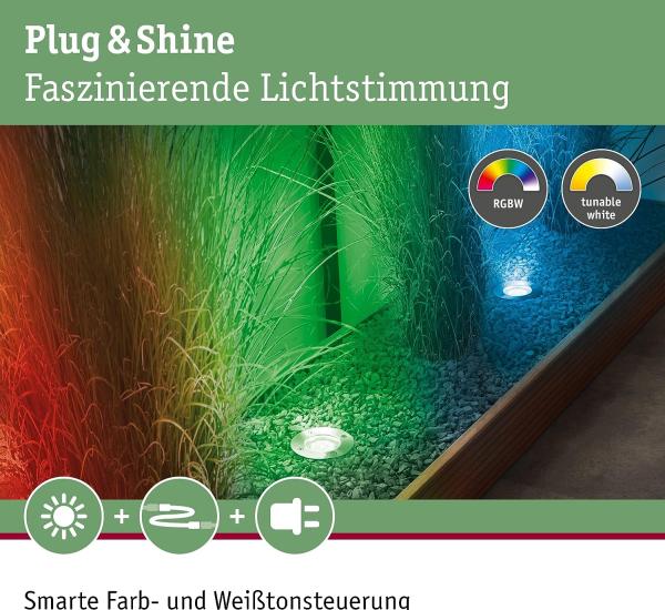 Paulmann No. 94275 Plug & Shine Basisset Bodeneinbauleuchte IP65 RGBW 24V ZigBee Bild 3