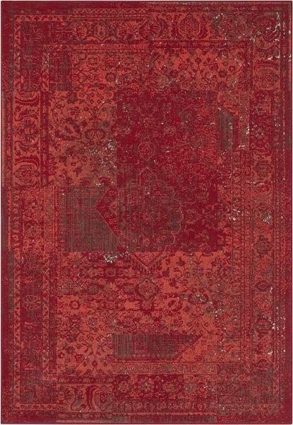 Kurzflor Teppich Plume Rot Braun - 160x230x0,9cm